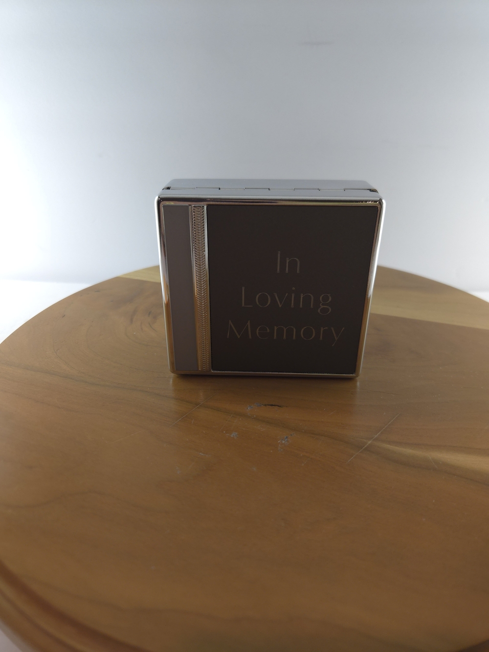 Things Remembered Memorial Keepsake Box - Gray and Silver "In Loving Memory" - Picture 3 of 13